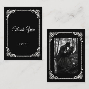 Carte De Correspondance Mariage Halloween gothique sombre