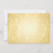 Carte De Correspondance Mariage Merci Note Gold Foil Stars Confetti (Dos)