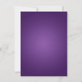 Carte De Correspondance Mariage Merci Note Grunge Purple (Dos)