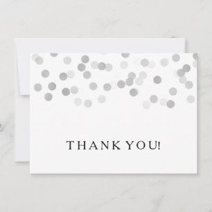 Carte De Correspondance Mariage Merci Note Lumières Parties scintillant Si