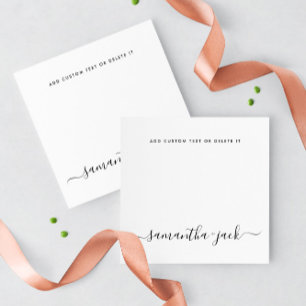 Carte De Correspondance Mariage moderne élégant Script élégant minimaliste