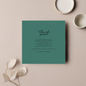 Carte De Correspondance Mariage Photo Merci lettres main