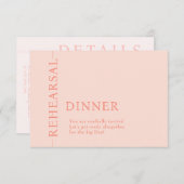 CARTE DE CORRESPONDANCE MARIAGE REHEARSAL (Devant / Derrière)