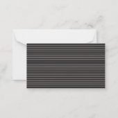Carte De Correspondance Mariage script moderne noir blanc réponse (Dos)