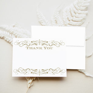 Carte De Correspondance Mariage Vintage Antique Or Flourish