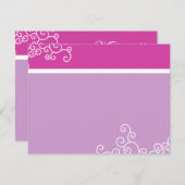 Carte De Correspondance Marielle Shimmer Bat mitzvah Merci (Devant / Derrière)