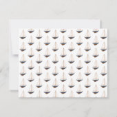 Carte De Correspondance Marine Bateau Classic Côtier Personnalisé (Dos)