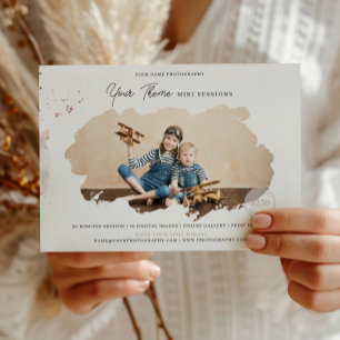 Carte De Correspondance Marketing de session mini thème de photographie