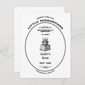 Carte De Correspondance Marque, petits shenanigans, personnalisable (Devant / Derrière)