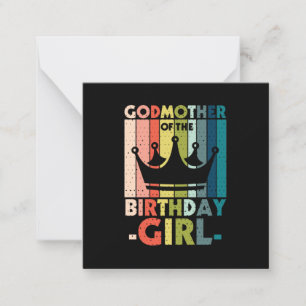 Carte De Correspondance Marraine d'art maman de la fille fêtant son annive