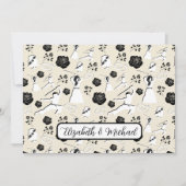 Carte De Correspondance Martial Arts Wedding Note Card (Devant)