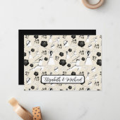 Carte De Correspondance Martial Arts Wedding Note Card (Devant/Arrière en situation)