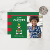 Carte De Correspondance MARVIN LE MARTIEN™ Déconcerté | Saint-Valentin (Devant/Arrière en situation)