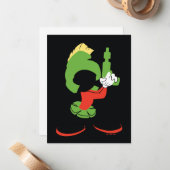 Carte De Correspondance MARVIN MARTIAN™ Silhouette avec Raygun (Devant/Arrière en situation)