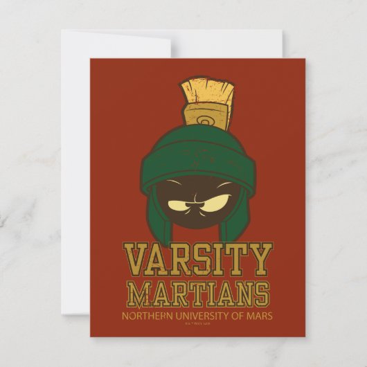 Carte De Correspondance MARVIN MARTIAN™ Varsity Collegiate Graphic (Devant)