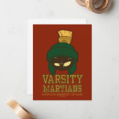 Carte De Correspondance MARVIN MARTIAN™ Varsity Collegiate Graphic (Devant/Arrière en situation)