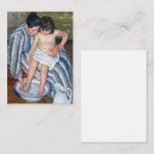 Carte De Correspondance Mary Cassatt - Le bain de l'enfant / Le bain (Devant / Derrière)