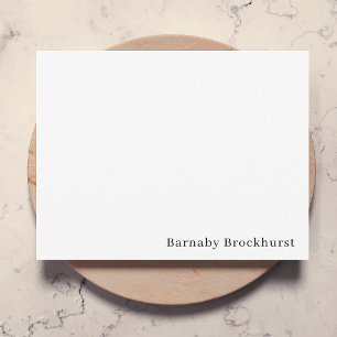 Carte De Correspondance Masculine classique simple et simple