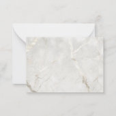 Carte De Correspondance Masculine en marbre perle double monogramme (Dos)