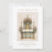 Carte De Correspondance Masse catholique - Intentions d'offrandes commémor (Devant)