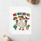 Carte De Correspondance Me Goose-Ta Funny Mexicain Espagnol Oie (Devant/Arrière en situation)