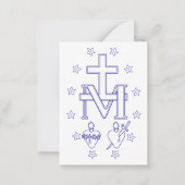 Carte De Correspondance Médaille de Notre-Dame des Grâces (Devant)