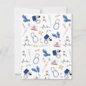 Carte De Correspondance Médecin Médicale moderne Motif infirmière (Devant)