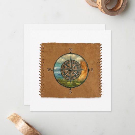 Carte De Correspondance Medicine Wheel - Personalized Notecard (Devant/Arrière en situation)