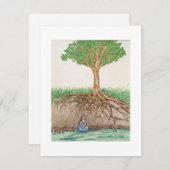 Carte De Correspondance Méditation au sol (Devant / Derrière)