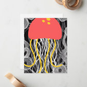 Carte De Correspondance Méduse (Devant/Arrière en situation)