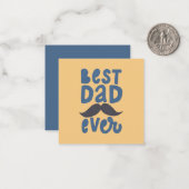 Carte De Correspondance Meilleur Papa de Tous les Temps (Devant/Arrière en situation)