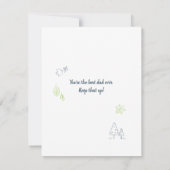 Carte De Correspondance Meilleur papa Jamais Enfants Photo Custom (Dos)