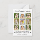 Carte De Correspondance Meilleure année de façon prospective Chien et anim (Devant)