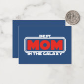 Carte De Correspondance Meilleure maman dans la Galaxie (Devant/Arrière en situation)