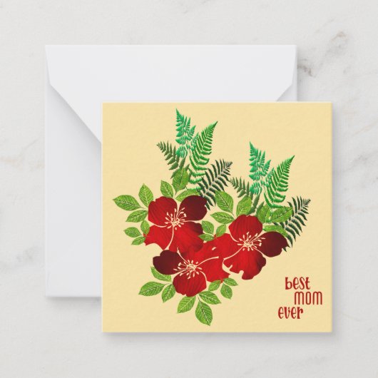 Carte De Correspondance Meilleure Maman Ever (Devant)