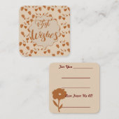 Carte De Correspondance Meilleurs voeux : (Devant / Derrière)