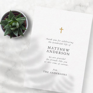 Carte De Correspondance Mémorial funéraire Repos en paix Moderne Simple Cr