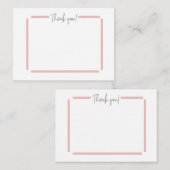 Carte De Correspondance Merci (Devant / Derrière)