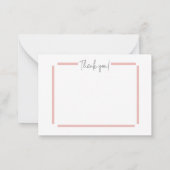 Carte De Correspondance Merci (Dos)