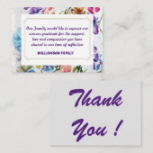 CARTE DE CORRESPONDANCE MERCI (Devant / Derrière)