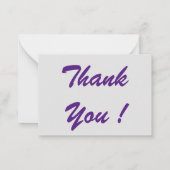 CARTE DE CORRESPONDANCE MERCI (Dos)