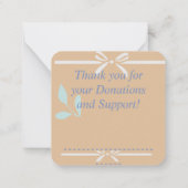 Carte De Correspondance Merci (Dos)