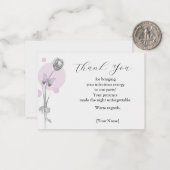 Carte De Correspondance Merci à fleurs de Tulip (Devant/Arrière en situation)