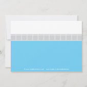 Carte De Correspondance Merci à la fête de la piscine (Dos)