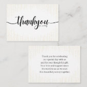 Carte De Correspondance Merci À Venir (Mariage) (Devant / Derrière)