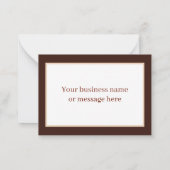 Carte De Correspondance Merci adorable chat ajouter un message (Dos)