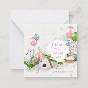 Carte De Correspondance Merci avec chien drôle