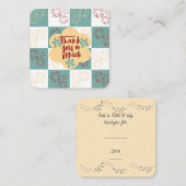 Carte De Correspondance Merci beaucoup : (Devant / Derrière)