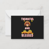 Carte De Correspondance Merci béni 23 US Maple Novembre Thanksgiving (Devant)