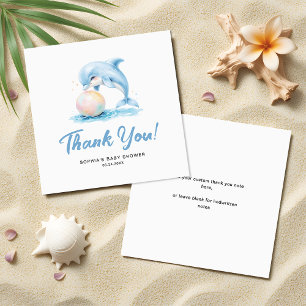 Carte De Correspondance Merci budgétaire minimaliste du Baby shower des da